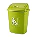 kosz na śmieci Swing-Top 6,6 galon Kosz na śmieci, plastikowy kosz na śmieci, śmieci może do wewnątrz lub na zewnątrz (cztery kolory) (Color : Dark green)