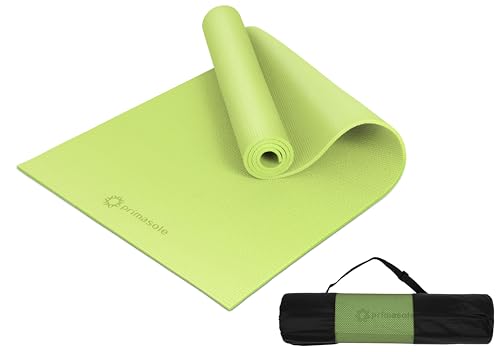 Image of Primasole Yoga Mat with Carry Strap for Yoga Pilates Fitness and Floor Workout at Home and Gym Non-slip 9 colors