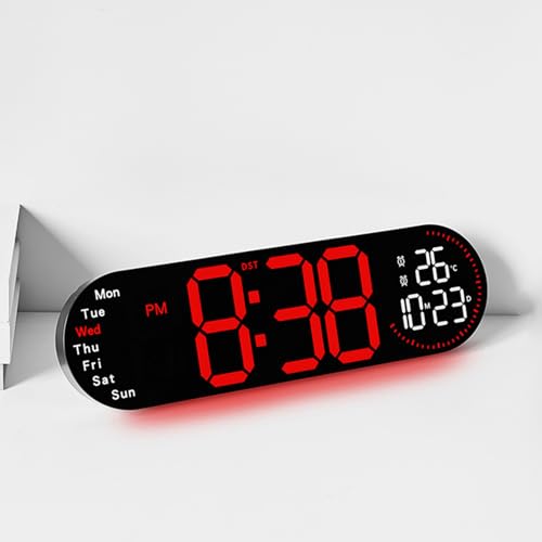 Réveil LED avec affichage de la température et volume réglable pour un réveil en douceur