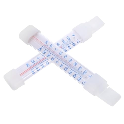 TOPBATHY 2 Piezas Termómetro Digital para Frigorífico y Congelador Unidades Sensor de Alta Precisión Pantalla Clara Control Exacto de Temperatura para Hogar y Negocio
