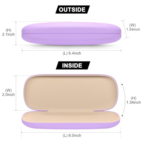 Image of Eyeglasses Case, Hard Shell Protective Case for Glasses, Unisex for Women Men