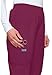 CHEROKEE Women's Workwear Elastic Waist Cargo Scrubs Pant, Wine, Medium