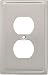 Franklin Brass 126362 Country Fair 1 Duplex Outlet Wall Plate - Satin Nickel, Satin Nickel