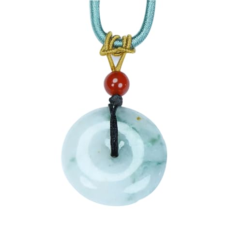 Pendentif en jade naturel collier dragon boucle de paix au quotidien pour homme et femme