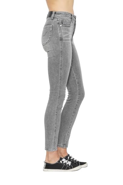 Judy Blue Mid Rise Tummy Control Shield Pocket Skinny Jeans 888624