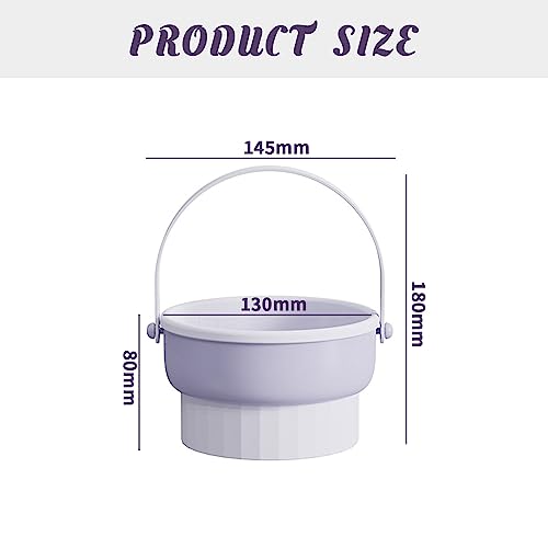 Cosmético Cepillo Almohadillas Limpieza Silicona - 3 in 1 Recipiente para Limpiador de Brochas de Maquillaje, Desmontable Portaescobillas Cosmético para Herramienta de Secado y Limpiadora - imagen 2