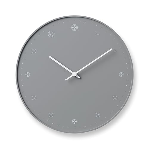 レムノス 掛け時計 モレキュール アナログ 灰 molecule NL17-02 GY Lemnos φ290×d40mm