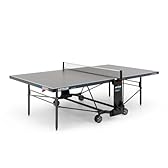 KETTLER K5 Table de Tennis de Table pour l'extérieur et l'intérieur, Qualité Tournoi, Plateau en résine de mélamine 5 mm, Résistante aux Rayures et aux intempéries, Pliable, Fabriqué en Allemagne