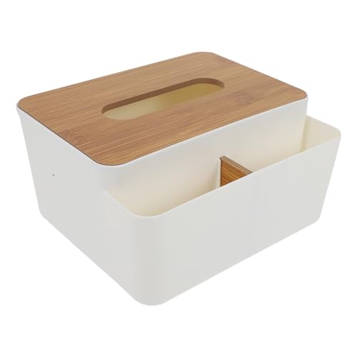Tissue Box Cover for Disposable Paper Facial Tissues: Rectangular Tissue Box Holder Multifunction Tissue Storage Box for Car Bathroom Kitchen Office Living Room Home