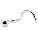Body Candy 925 Sterling Silver 2mm Ball Nose Ring 22 Gauge