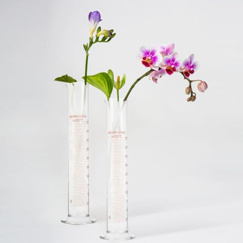 Probeta de 500ml de vidrio borosilicato con escala de alta precisión 6