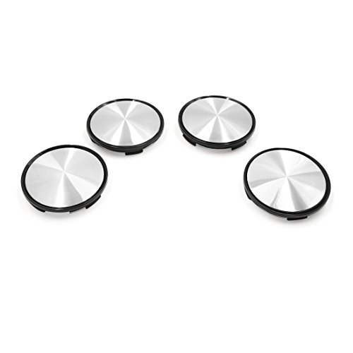 Cache-moyeu de roue de pneu auto 63mm argent à 4 cosses pour centre de roue x4