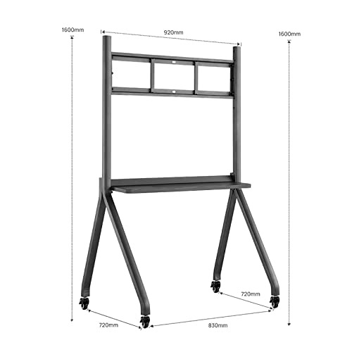 Carro móvil para TV ajustable para pantallas 55-75 pulgadas miniatura 2