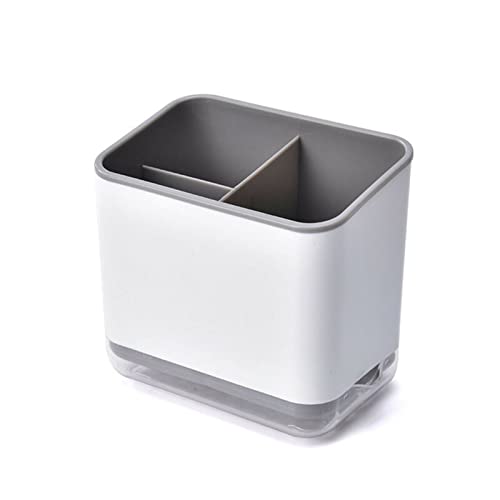 G4S3 Utensil Holder Cutlery Drainer Sink Caddy, Grey
