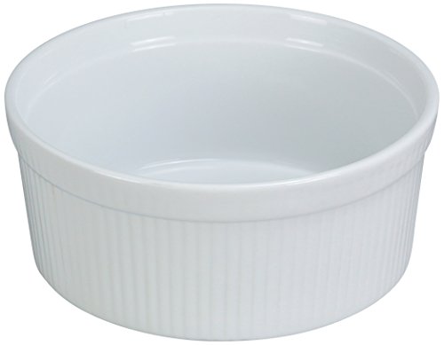 Yanco SF-132 Souffle Bowl, Fluted, 32 oz Capacity, 6