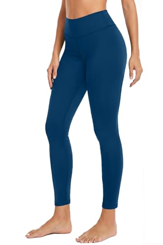 Holipick Pantalon de Bain Long pour Femme UPF 50+ Taille Haute, Bleu Paon, Taille L