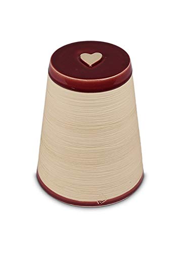 Urne en céramique Koninko bordeaux, l'hommage d'un coeur éternel