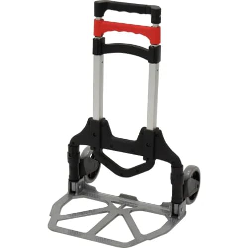 Carretilla plegable de mano de aluminio con ruedas de poli miniatura 4