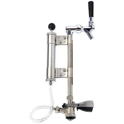 YaeBrew US Sankey Keg Beer Pump - Lever Coupler - Party Beer Keg Tap Converter with 8 Pump Stainless Steel
