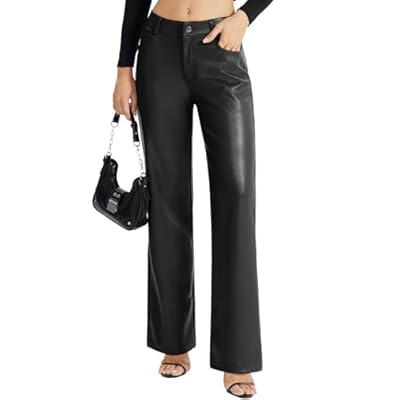 Women's Faux Leather Pants