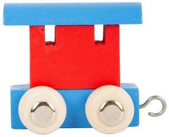 Small Foot Wooden Train Wagon Red / Blue - Toy Train Pack of 12