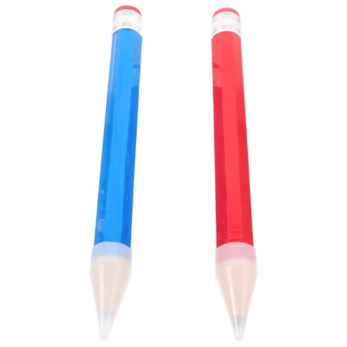 Lápices jumbo de madera Homoyoyo 2 unidades colores variados miniatura 1
