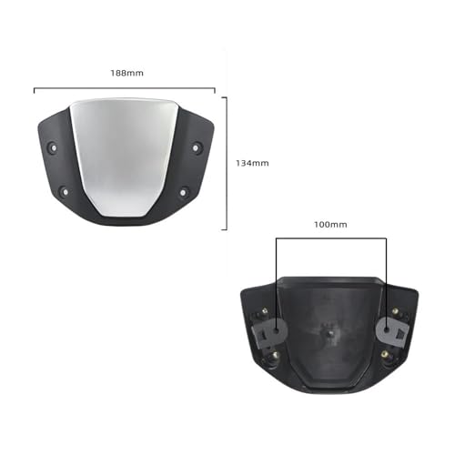 Déflecteur de vent sport avec support de carénage d'air robuste pour CB650R 2020