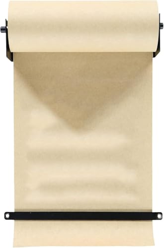 Distributeur de rouleaux de papier kraft mural avec cutter – Pratique pour la cuisine, les travaux manuels et l'emballage