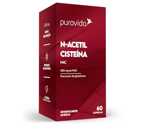 NAC - N-Acetil Cisteína 600mg - 60 Cápsulas - Puravida