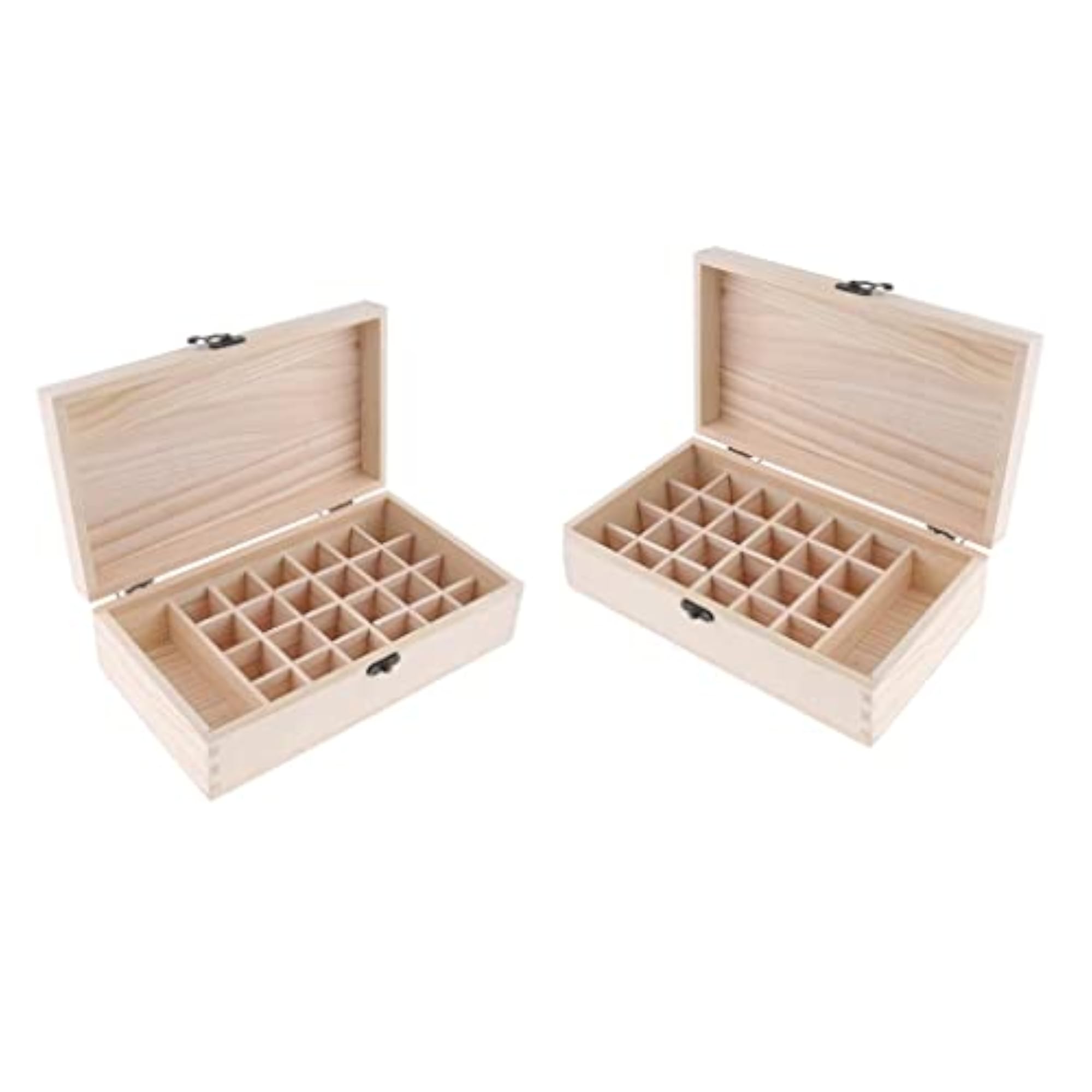 25 Slot Wooden Essential Oils Storage Box Organizer
