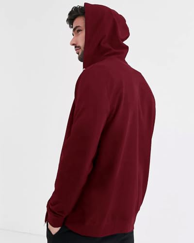 Image of EYEBOGLER Mens Hooded Neck Full Sleeves Regular Fit Solid Jacket