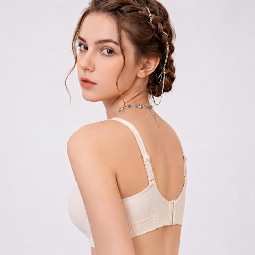 Anntry Soutiens-Gorge en Coton pour Adolescentes sous-vêtements Respirants Soutien-Gorge de Sport avec Bretelles réglables Bralette d'entraînement pour Femmes Filles – vue 4