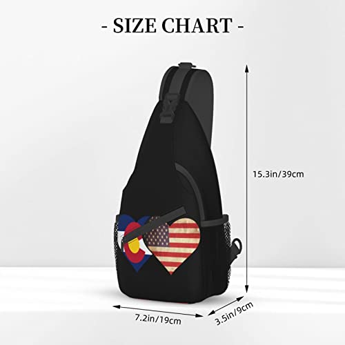 Mochila cruzada unisex color negro miniatura 4