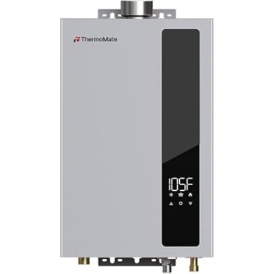 ThermoMate Propane Tankless Water Heater, Up to 3.06 GPM High-Efficiency Instant Hot Water for Bathroom & Kitchen, 75,000 BTU Residential Indoor on-Demand Hot Water Heater, CZ264LP