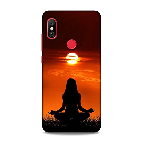Image of Printed Mobile Back Hard Case Cover for Redmi Note 6 / Note 6 Pro | Meditation, Sunrise, Shadow, Sunset A-2203