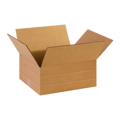 Image of Partners Brand 14x12x6 Corrugated Cardboard Boxes, 14 inchL x 12 inchW x 6 inchH, Pack of 500 | Shipping, Packaging, Moving, Storage Box for Business, Strong Wholesale Bulk Boxes 14x12x6