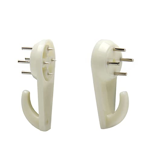 Image of Nails for Hanging Pictures,Picture Hooks Hardwall Hanger for Hardware, Fasteners & Hooks Wall Mount Non-Mark Hook Picture Photo Frame Hangers(100pcs,40*20mm)