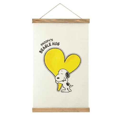 スヌーピー ハート 掛け軸 タペストリー 壁掛けポスター 壁掛け絵画 アートフレーム 壁掛け ポスター CLIMAXDEAM 絵画 フレーム オフィス キャンバス リビング インテリア 飾り 壁飾り 収納しやすい おしゃれ アニメ 33.5x52cm