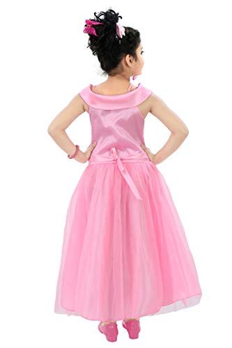 Image of Chandrika Kids Floral Applique Festive Gown Dress for Girls.
