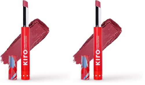 Image of Kiro Slickstick Luxe Matte Lipstick - Pink Horizon, 2.4g | High-Pigment Velvet Matte Finish | Hydrating & Long-Lasting | Infused with Peptides & Hyaluronic Spheres | 12 Nude, Pink, Brown & Red Shades