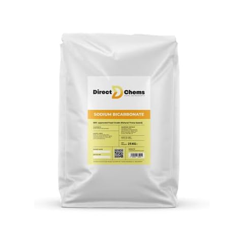 Sodium Bicarbonate, Baking Soda, Food Grade, Only Natural Product on Market, No Aluminium, Soil Association Approved 1kg,5kg,25kg Cover