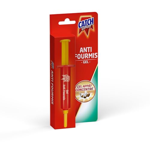Catch Expert Fourmis – Gel (pour 50 applications) – Anti-Fourmis – Gel Appât idéal recoins...