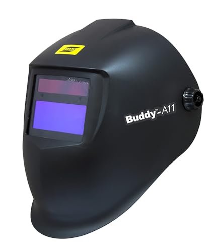 ESAB Buddy A11 Auto Darkening Welding Helmet with Fixed Shade DIN 4, 11 for MMA, MIG welding. Solar cells assist, Lithium Battery, 90×35mm viewing area Auto-on/off 0.1ms Switching time. (B0CMZYY6F5) Amazon Price History, Amazon Price Tracker