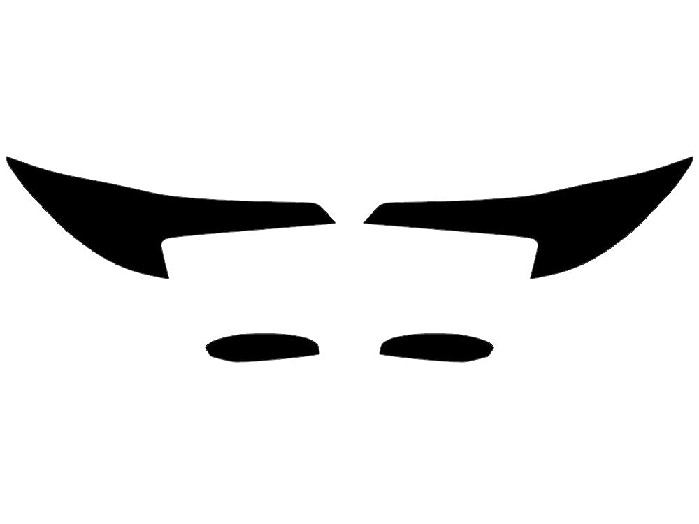 Rvinyl Headlight Tint Covers Compatible with Toyota Corolla 2020-2024 (Sedan) - Smoke