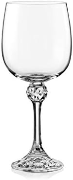 Crystalex Julia Red, White and Porto Wine Glasses, 11-Ounce, Set of 6