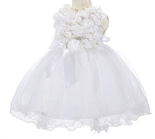 Bow Dream Baby Flower Girl Dress with Shoes Applique Birthday Princess Party3