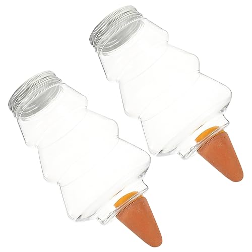 Sosoport 2Pcs Automatic Plant Watering Device Self Watering Tool for Succulents and Houseplants Efficient Drip Irrigation System for Home Gardening for Indoor and Outdoor Use