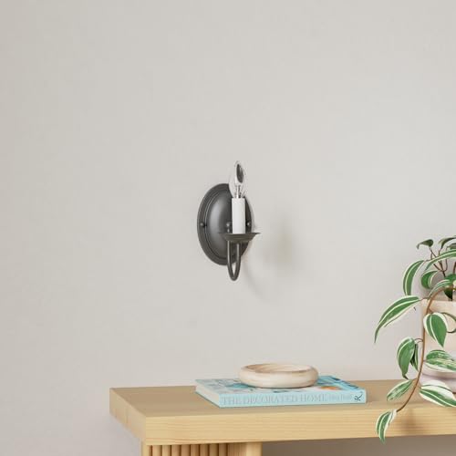 Livex Lighting 4151-04 Home Basics 1 Light Black Wall Sconce thumb #1