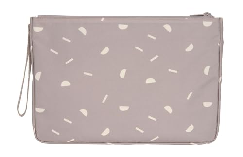 LÄSSIG Baby Windeltasche mit Wickelunterlage für unterwegs/Casual Changing Organizer Blocks Taupe, 1106015237