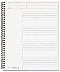 (6 Pack Value Bundle) MEA06064 Cambridge Wirebound Notebook Planner, Legal Rule, 8 1/2" x 11", White, 80 Sheets